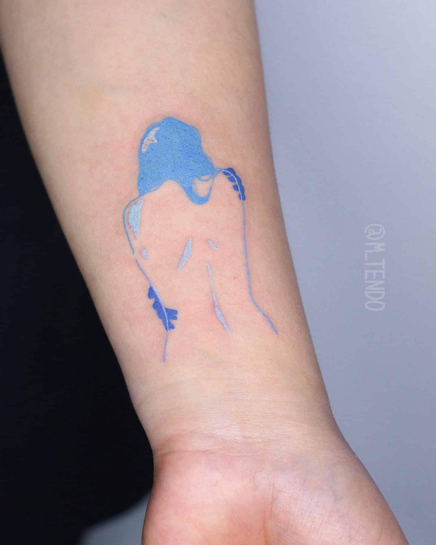 40+ The Most Unique Blue Tattoo Designs