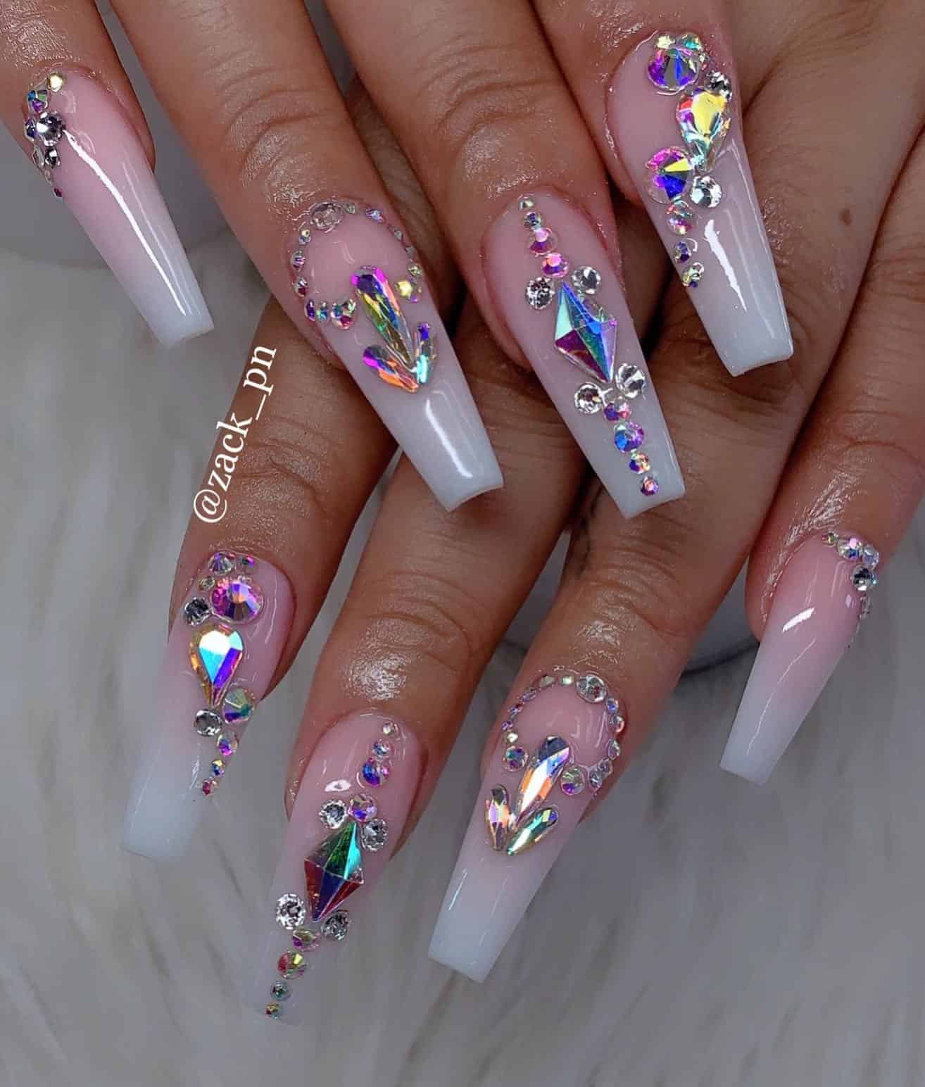 80+ Charming Long Coffin Nail Designs in 2020