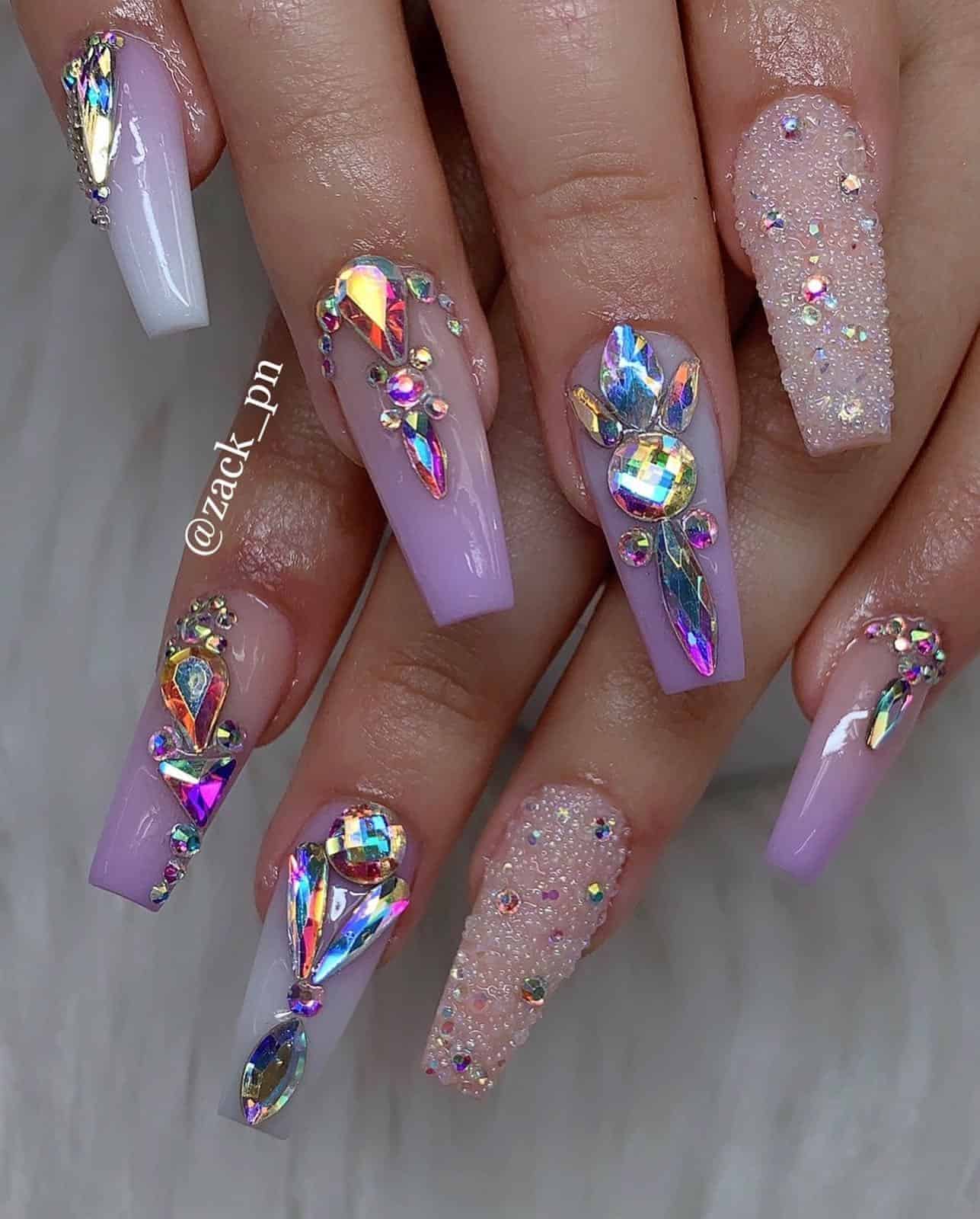 80+ Charming Long Coffin Nail Designs in 2020