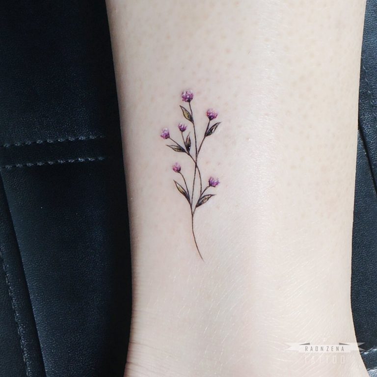 Simple and Pretty Baby's Breath Tattoo