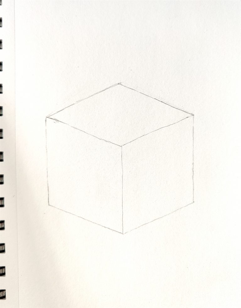 How to Draw a Cube Step by Step