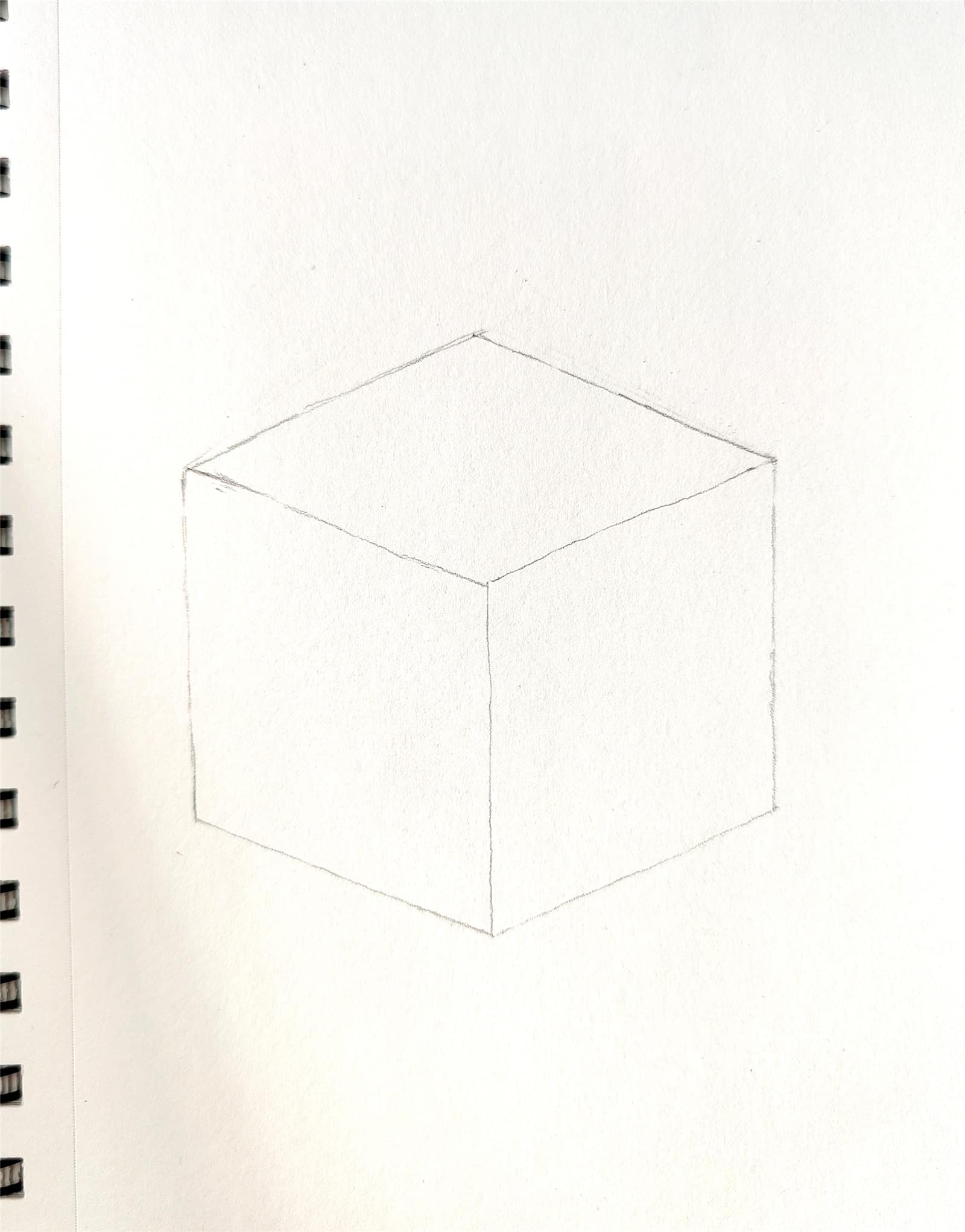 How to Draw a Cube Step by Step