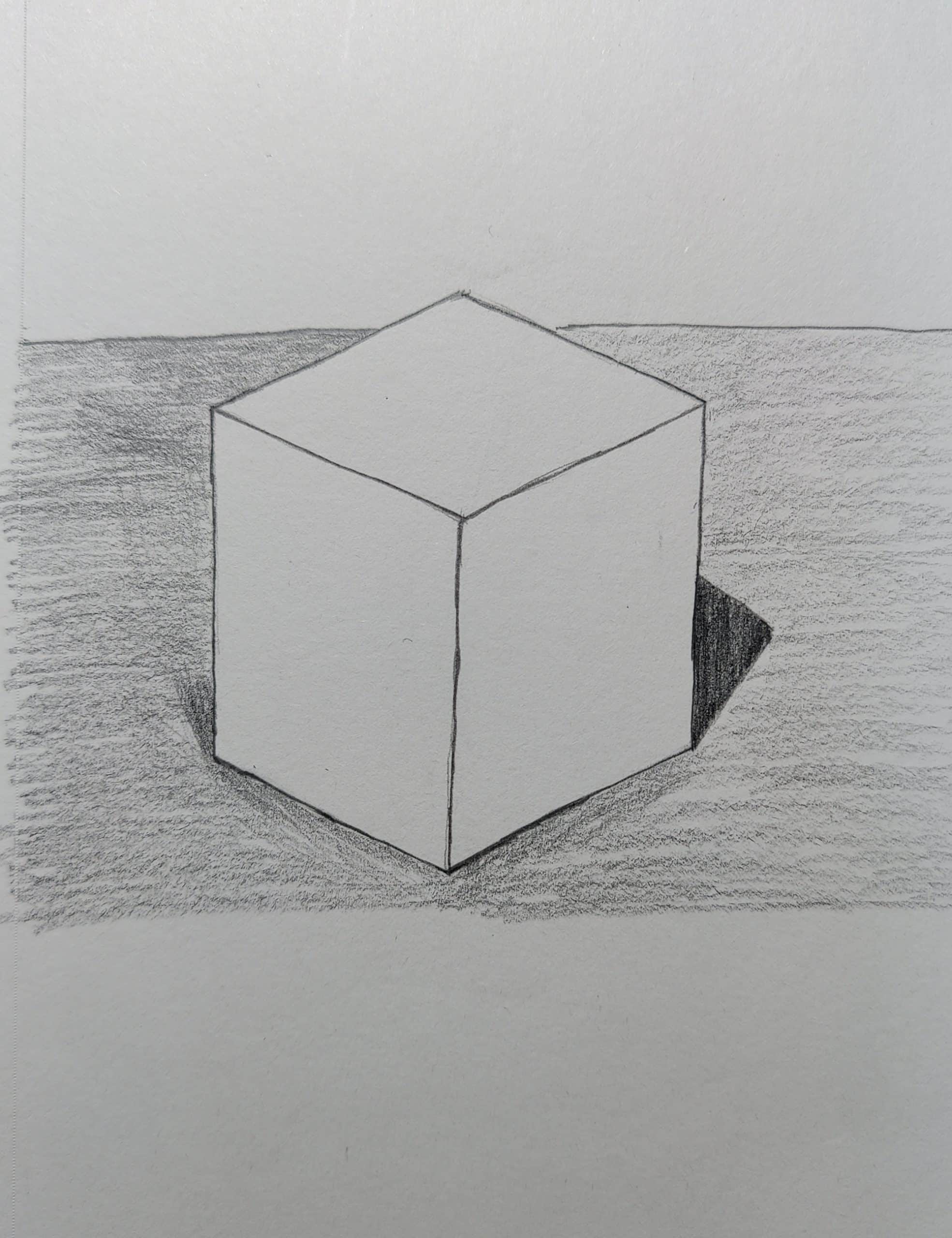 How To Draw A Cube Step By Step