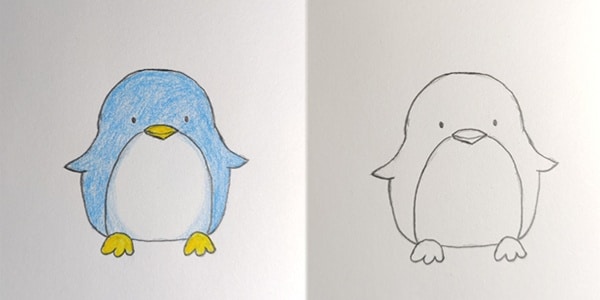 How to Draw a Penguin Cute and Easy - HowLifeStyles