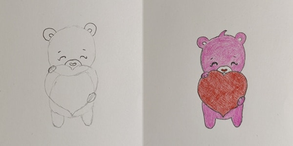 Draw-a-Valentine's-Day-Bear