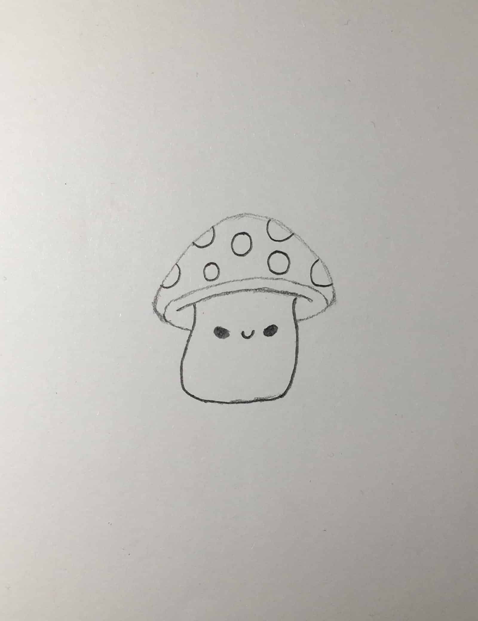 How to Draw a Mushroom Step by Step