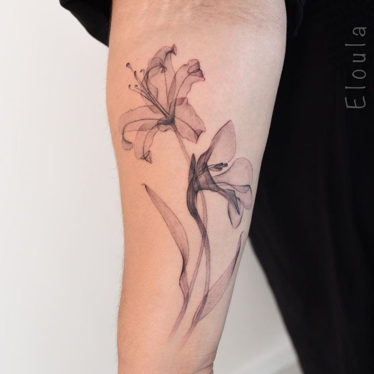 August Birth Flower Tattoos: Poppy and Gladiolus Tattoos