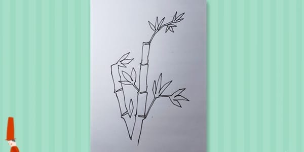 One line drawing Bamboo-20210702013