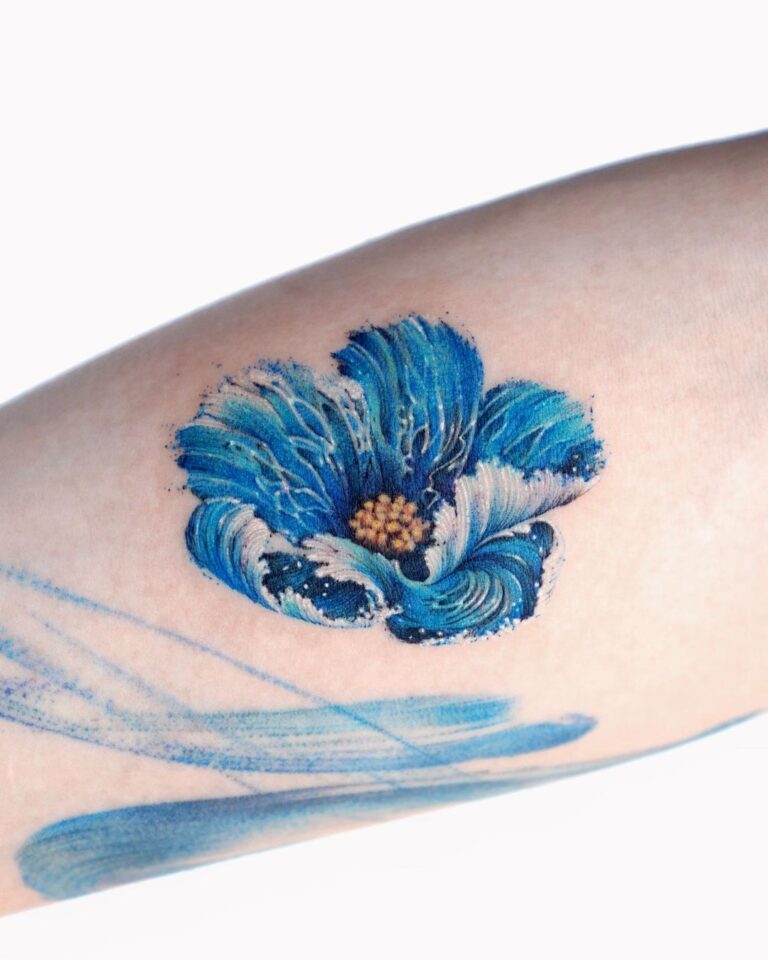 40+ The Most Unique Blue Tattoo Designs