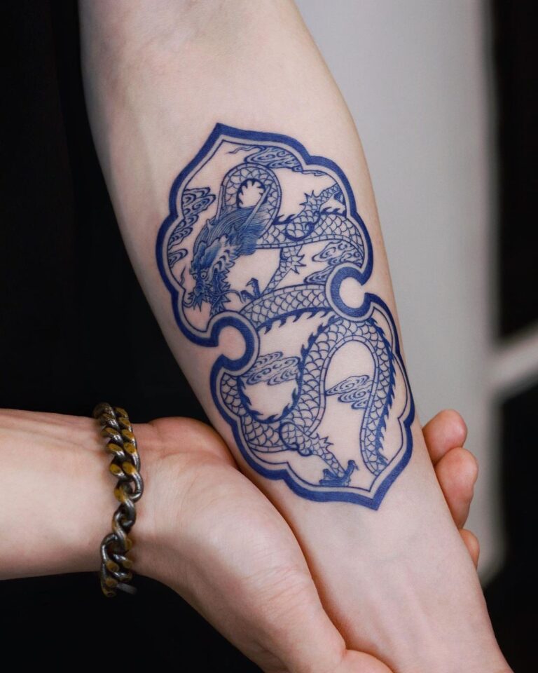 40+ The Most Unique Blue Tattoo Designs