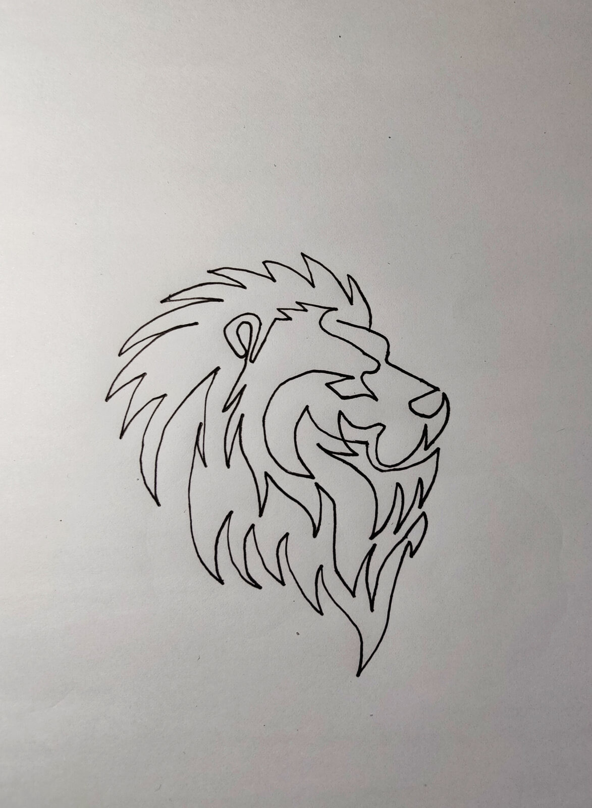 Learn how to draw a lion in one line