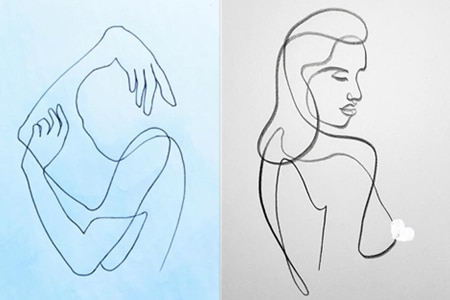How to draw the human body with one line art-20211218