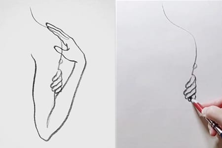 How to draw arms with line art-20220118