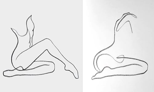 How to draw beautiful body with line art-20220107