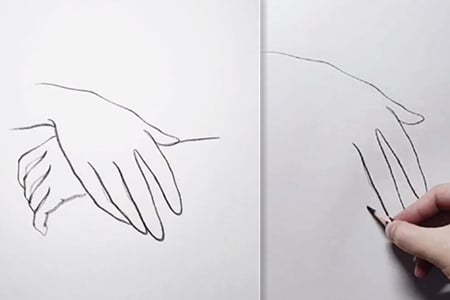 How to draw hands with line art-20220125