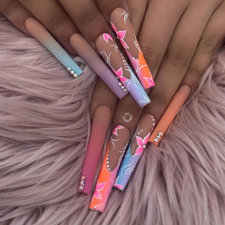 30+ Best Spring Coffin Nails to Inspire You