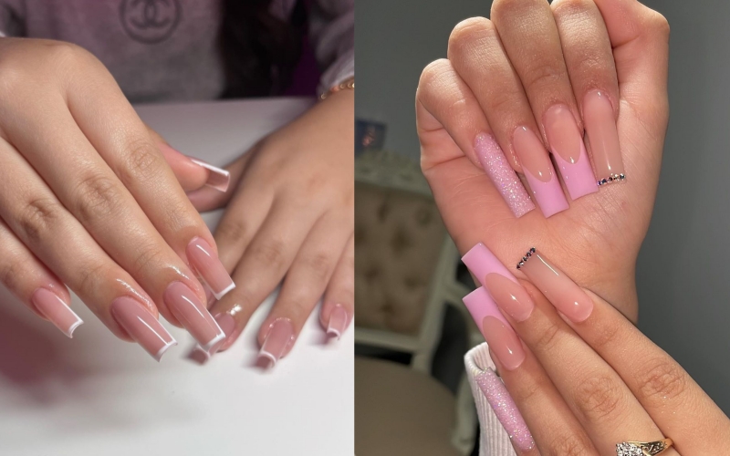 Summer French Tip Nails-0706 (0)